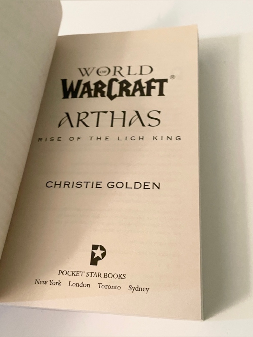 World of Warcraft Arthas Rise of the Lich King Christie Golden Paperback - Picture 14 of 16